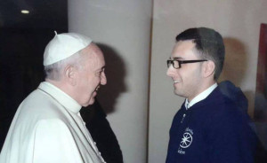 Domenico De Fazio con Papa Francesco